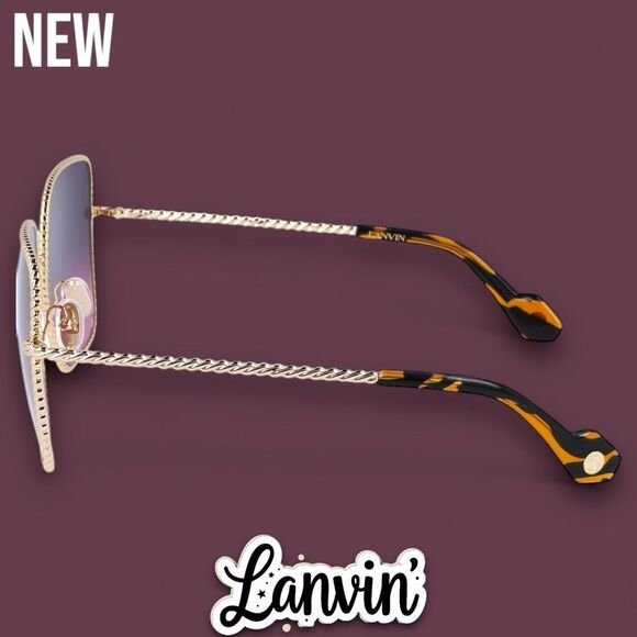 New Lanvin Babe 59mm Gradient Square Sunglasses - Picture 4 of 6